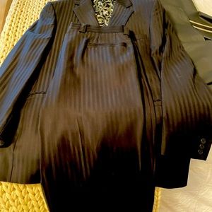 Versace Classic Black Pinstripe suite